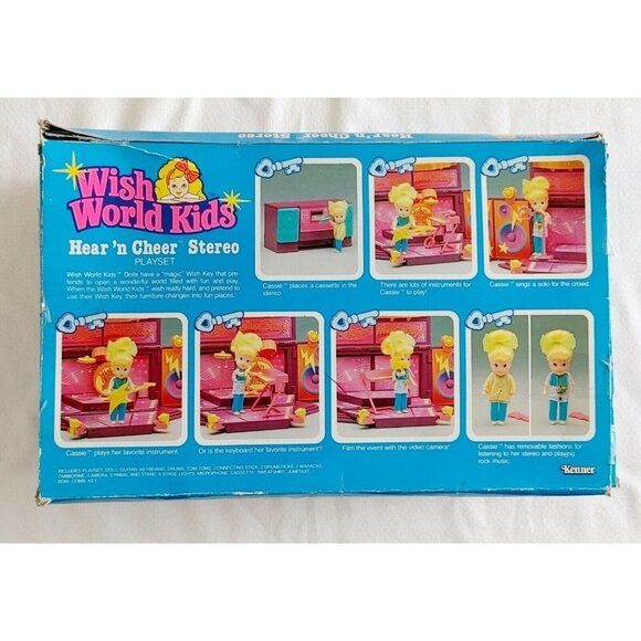Wish  World Kids Hear & Cheer Stereo Playset Vintage 1988 Kenner Complete RARE! - Picture 12 of 12